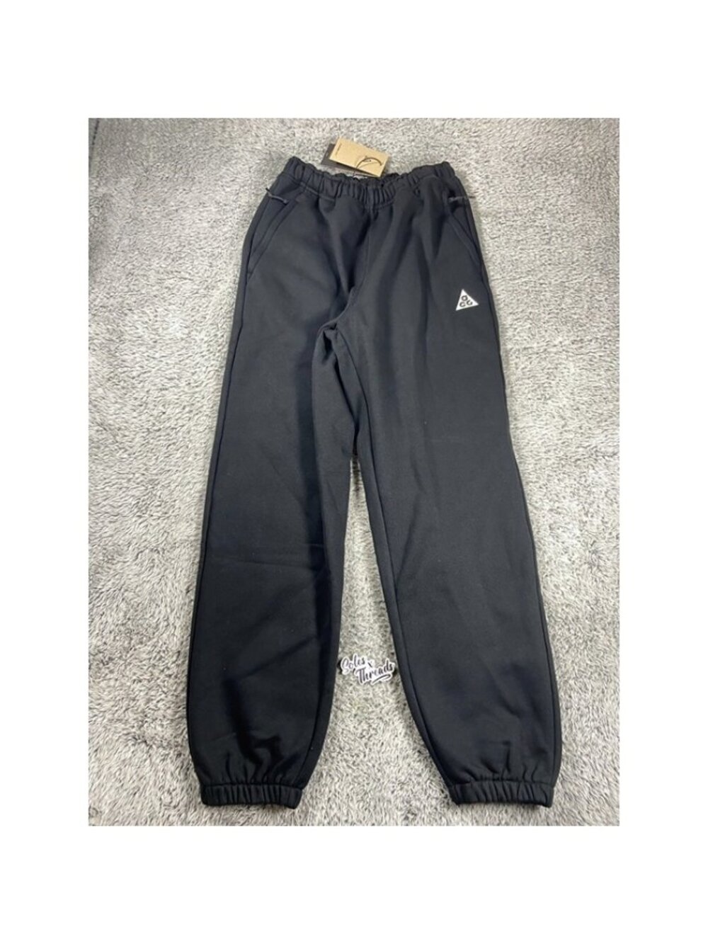 Nike ACG Tuff Fleece Pants Size Small Men Black White IH0717-010